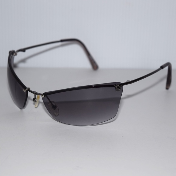 VERSACE H4163 Metal Frame Gray Women\'s Sunglasses Made In Italy main image 4